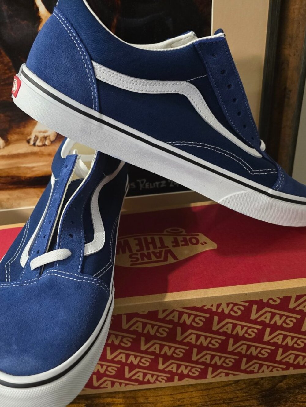 Vans Old Skool Color Theory Sneakers Skate Shoes Deep Indigo VN000D7ZFOB Mens 13